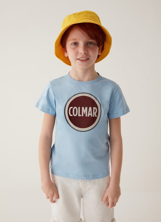 Cotton T-shirt with maxi Colmar logo - Image 2