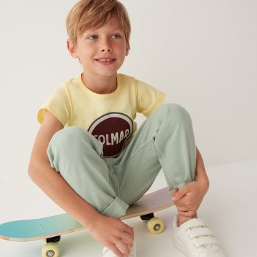 Cotton T-shirt with maxi Colmar logo