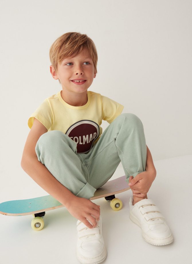 Cotton T-shirt with maxi Colmar logo