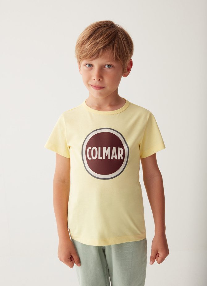 Cotton T-shirt with maxi Colmar logo - Image 2