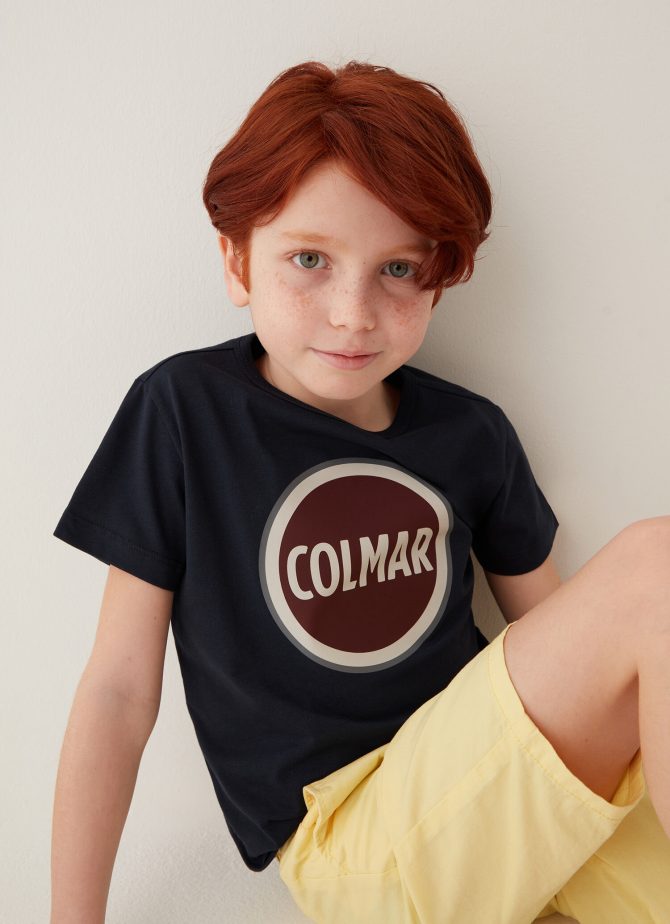 Cotton T-shirt with maxi Colmar logo - Image 2