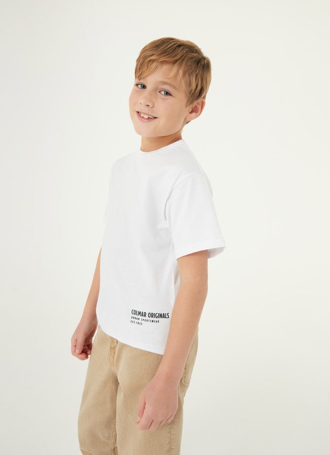 100% cotton T-shirt with 3D Colmar logo - Image 2