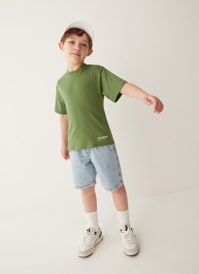 100% cotton T-shirt with 3D Colmar logo - Image 3
