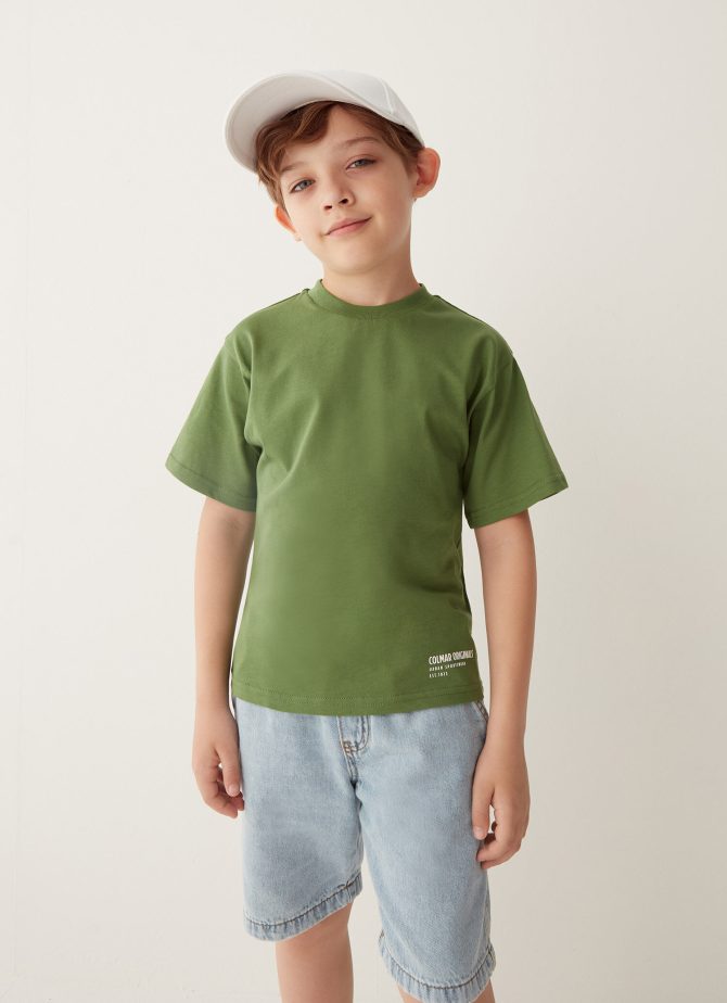 100% cotton T-shirt with 3D Colmar logo - Image 2