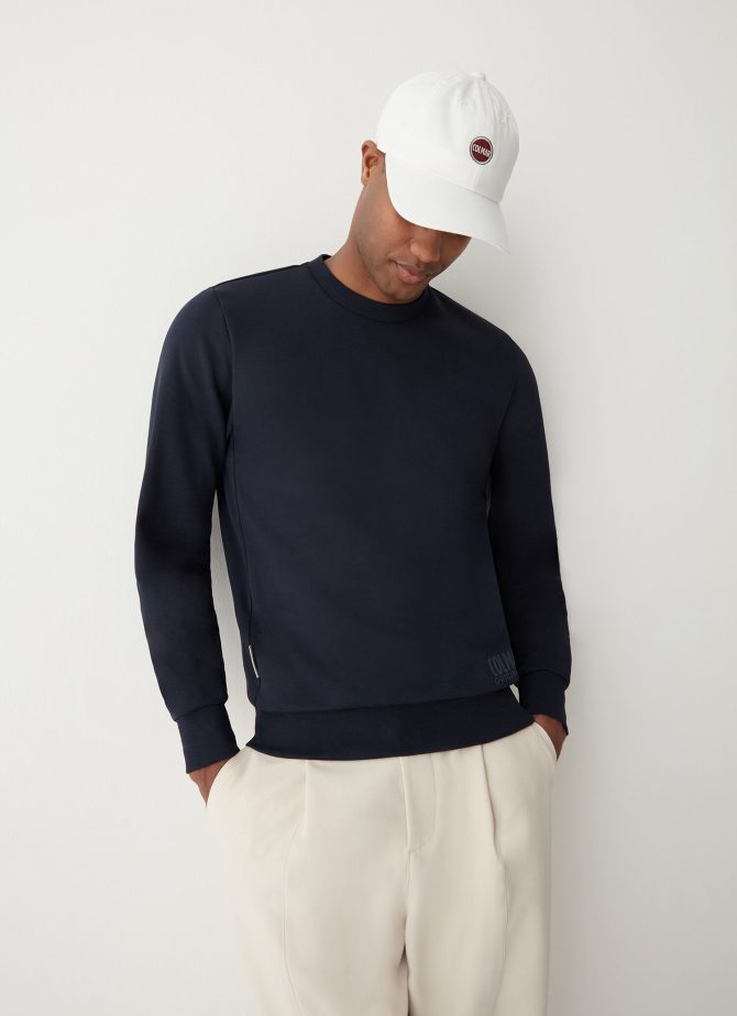 Cotton interlock crewneck sweatshirt - Image 3