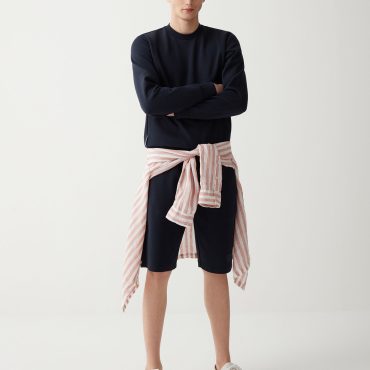Cotton interlock Bermuda shorts