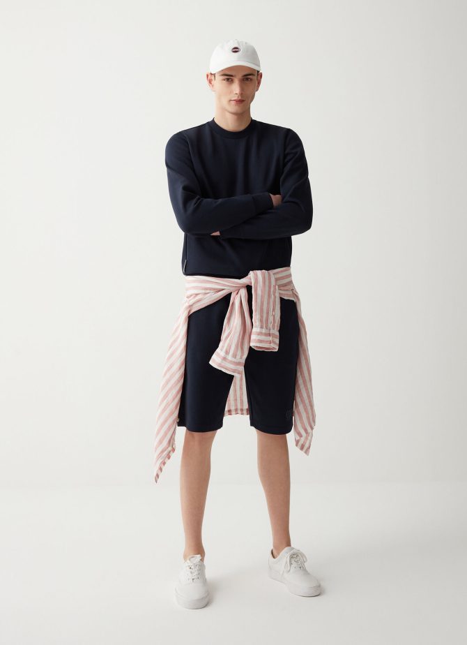 Cotton interlock Bermuda shorts