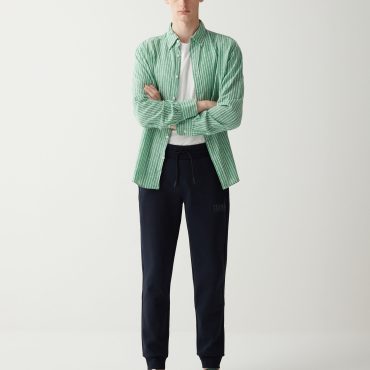 Jumpsuit trousers with zip
