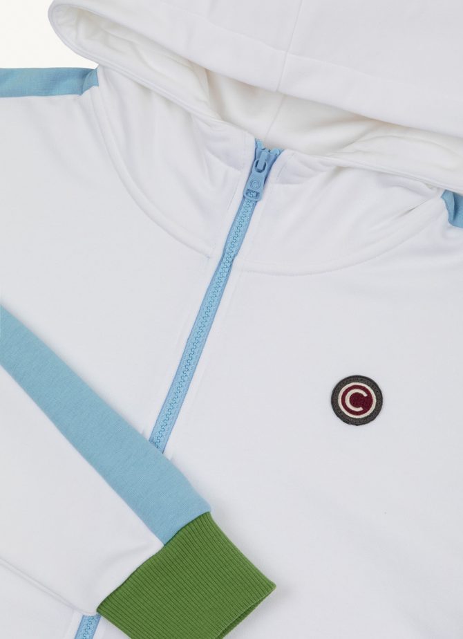 Color block full zip sweatshirt with hood - Image 6