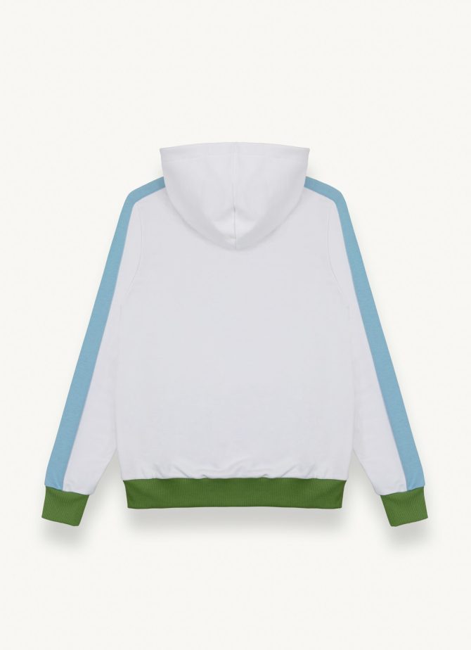 Color block full zip sweatshirt with hood - Image 5