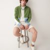 Colour block full zip sweatshirt