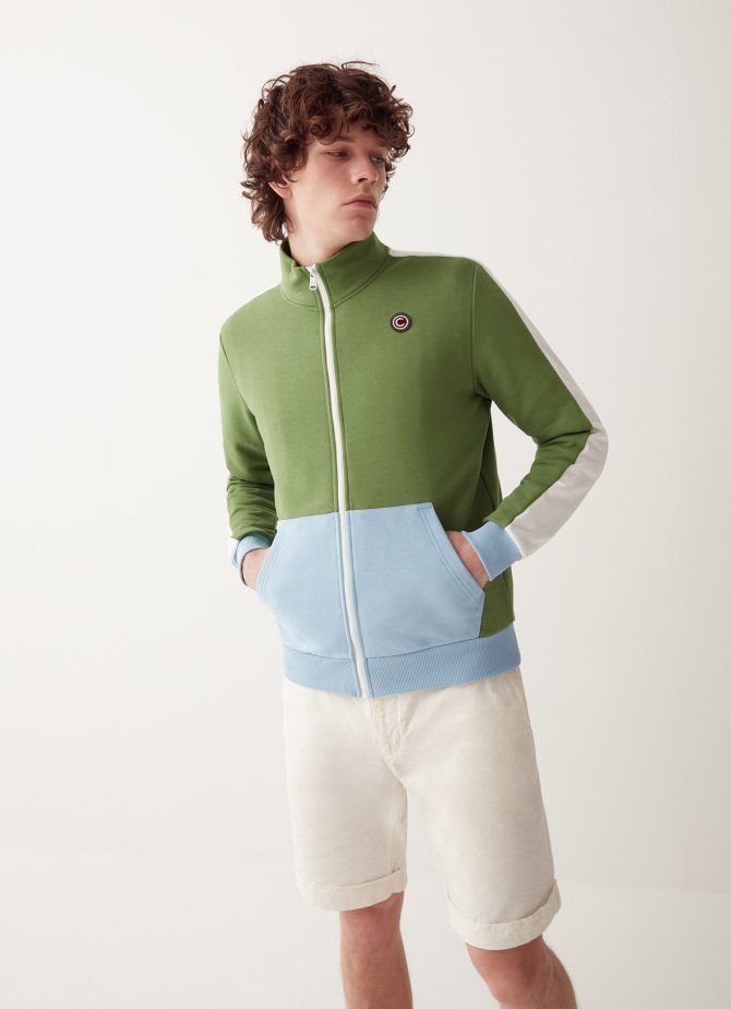Colour block full zip sweatshirt - Image 2