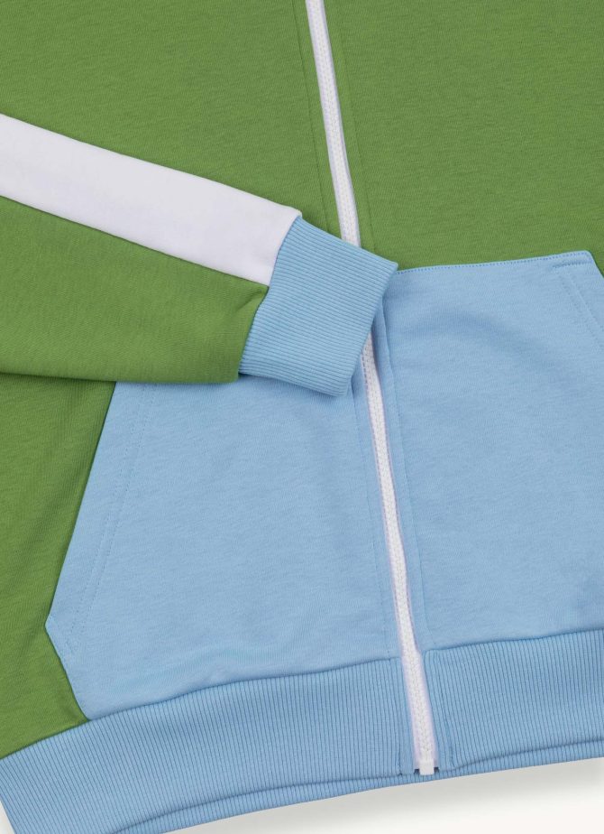 Colour block full zip sweatshirt - Image 6