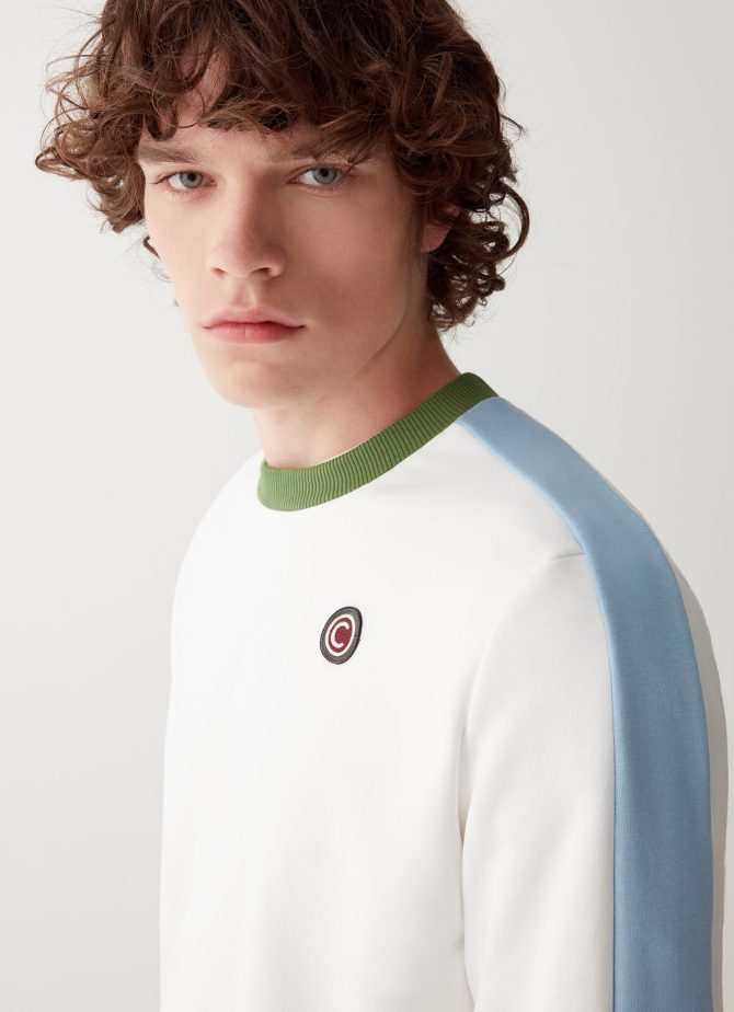 Color block round neck sweatshirt - Image 2