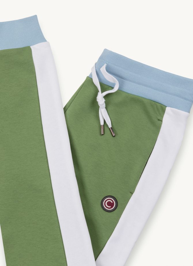 Colour block trousers with embroidered logo - Image 6