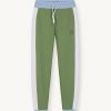 Colour block trousers with embroidered logo - Image 4