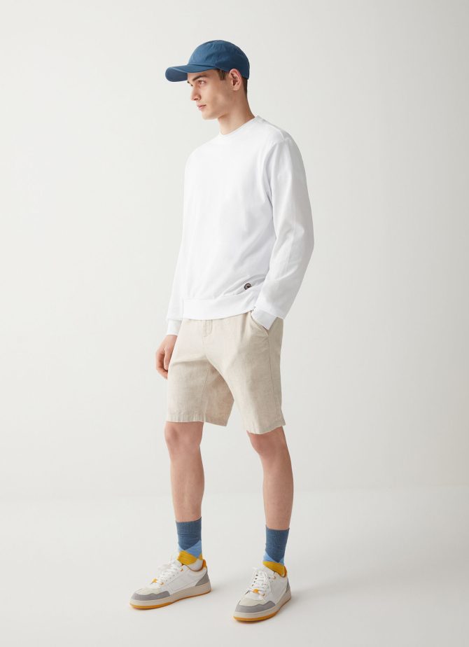 Piqué crewneck sweatshirt