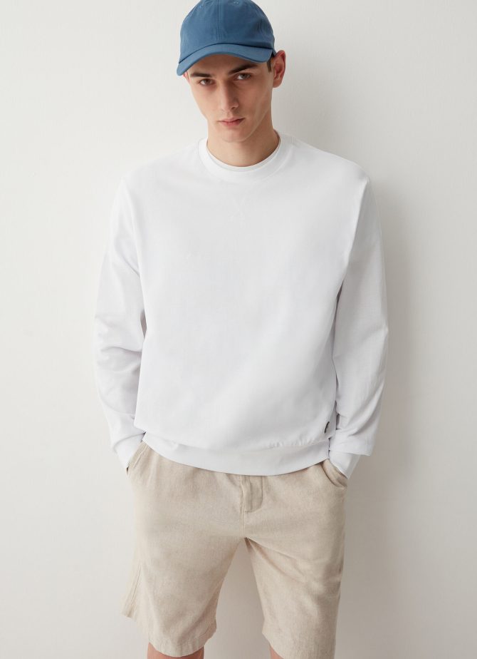 Piqué crewneck sweatshirt - Image 2