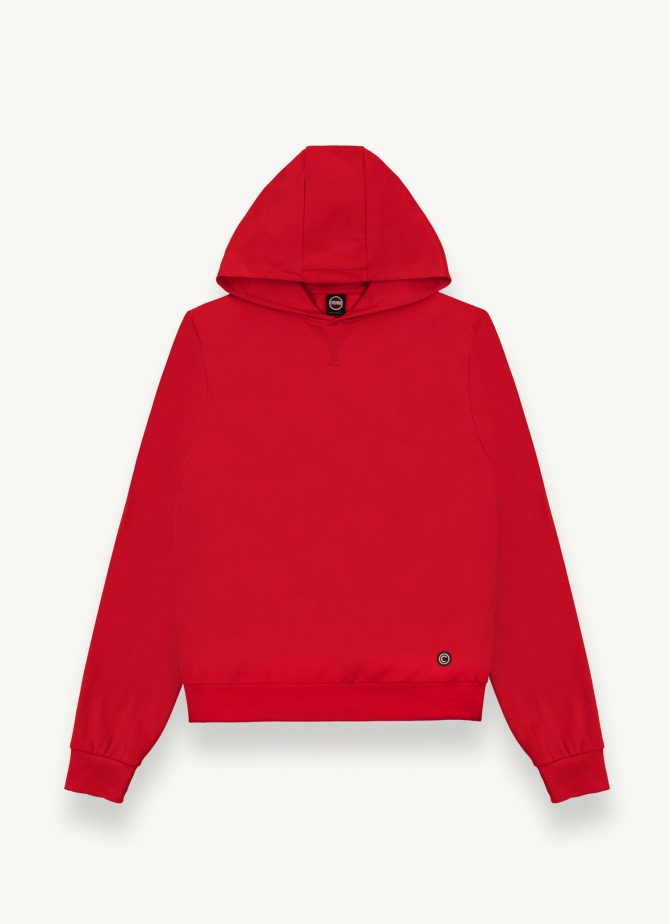 Sweatshirt with hood in piqué - Image 4