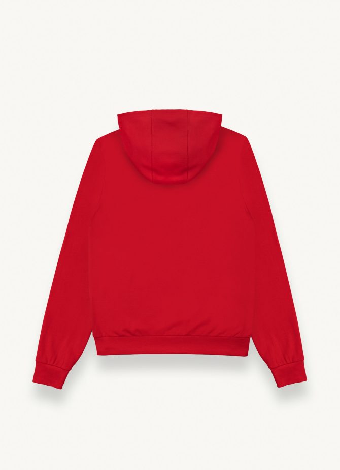Sweatshirt with hood in piqué - Image 5