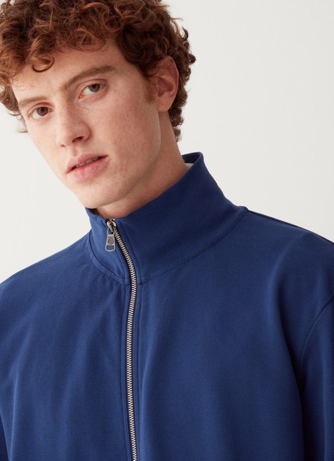 Turtle neck sweatshirt in piqué - Image 3