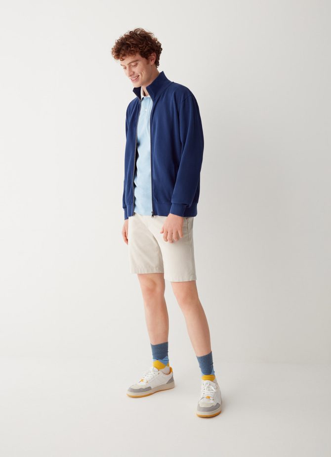 Turtle neck sweatshirt in piqué - Image 2