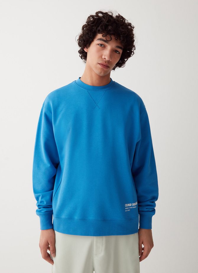 Oversized round neck sweatshirt