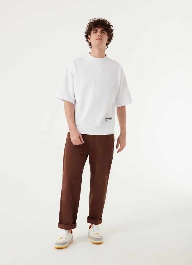 Oversized short sleeve sweatshirt - Image 2