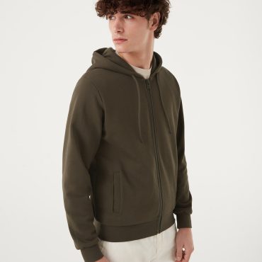 Recycled Essentials sweatshirt with zip