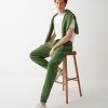 Diagonal fleece trousers - Image 2