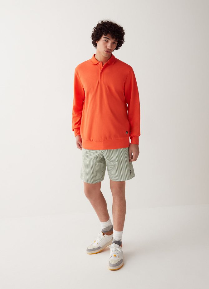 Polo sweatshirt in 100% cotton piqué - Image 3