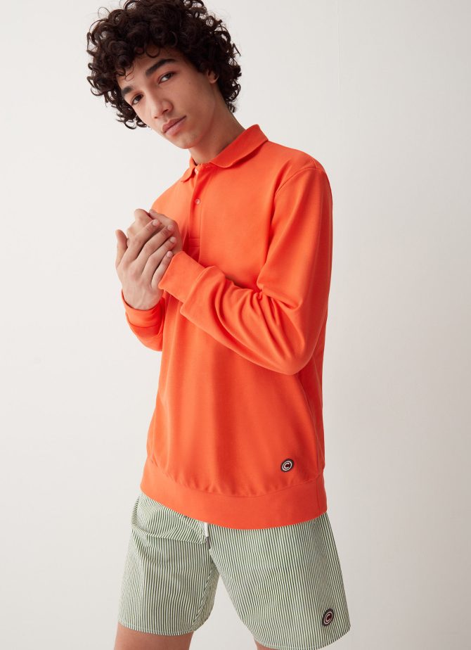 Polo sweatshirt in 100% cotton piqué - Image 2