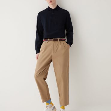 Polo sweatshirt in 100% cotton piqué