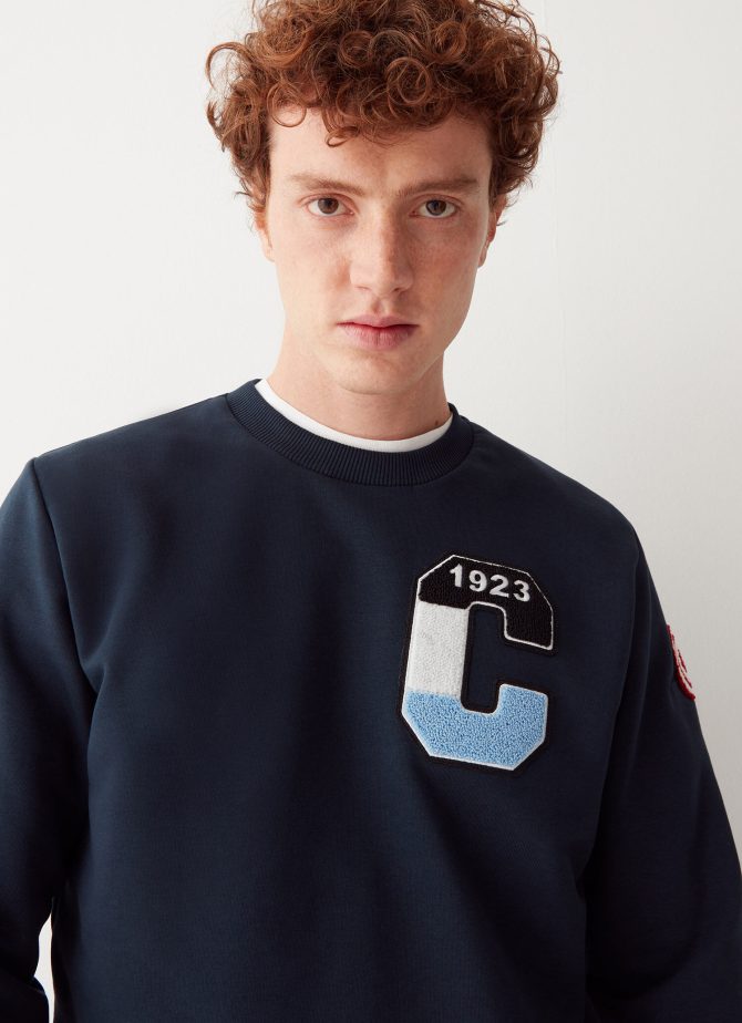 Varsity cotton blend round neck sweatshirt - Image 3