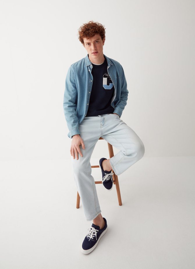 Varsity cotton blend round neck sweatshirt - Image 2