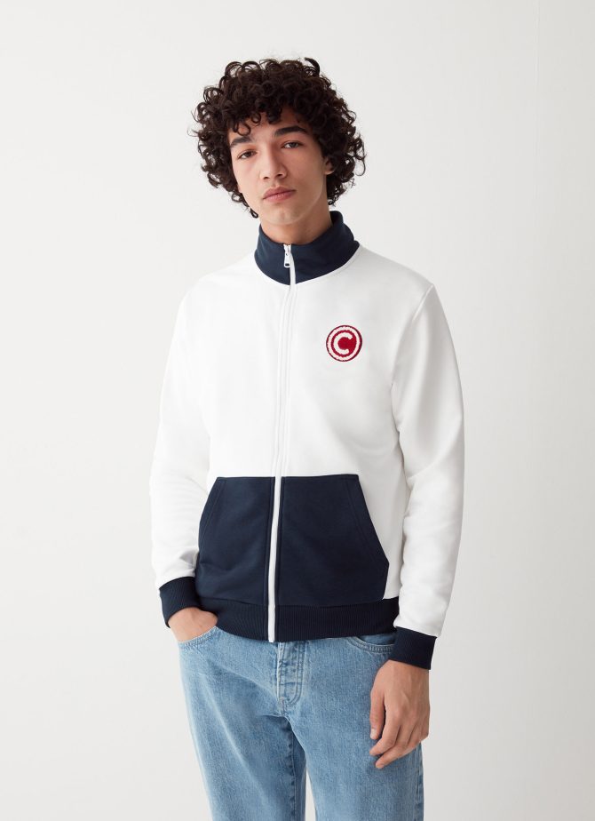 Varsity cotton blend full zip sweatshirt - Image 3