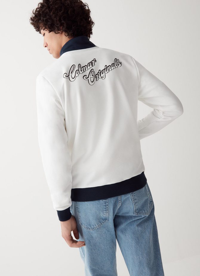 Varsity cotton blend full zip sweatshirt - Image 2
