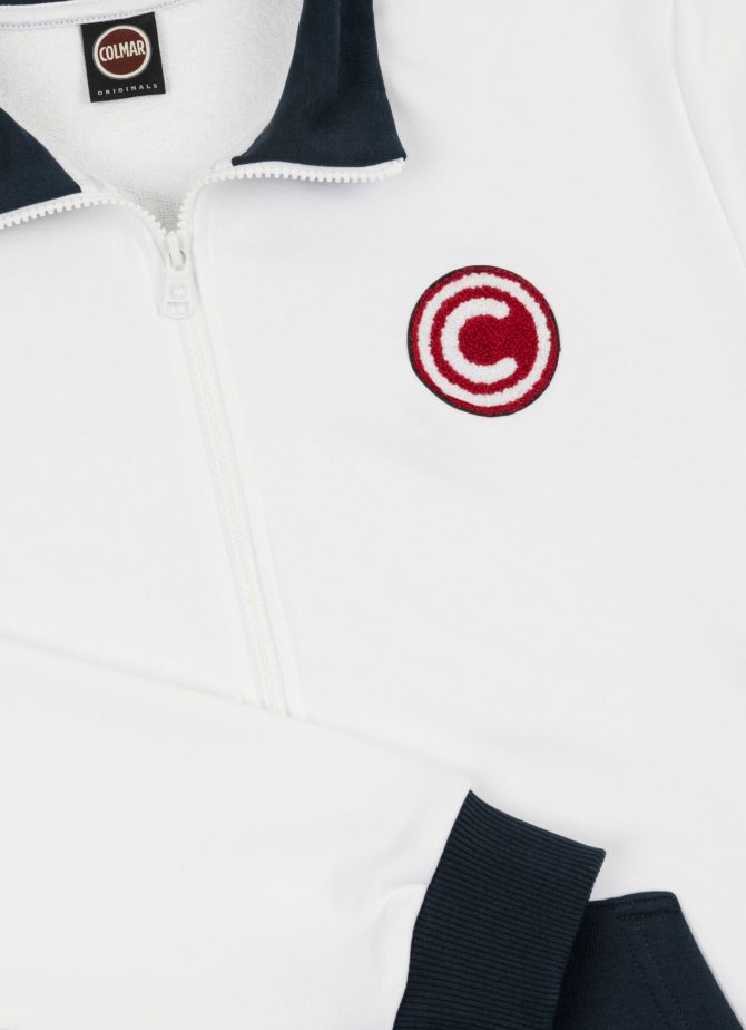 Varsity cotton blend full zip sweatshirt - Image 6