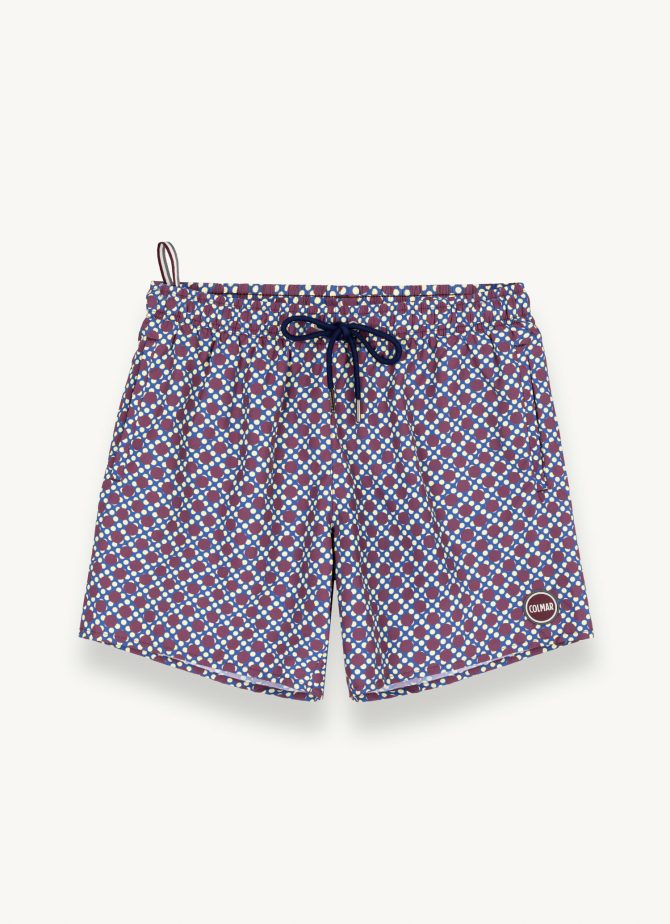 Patterned swimsuit with stretch waist - Image 4