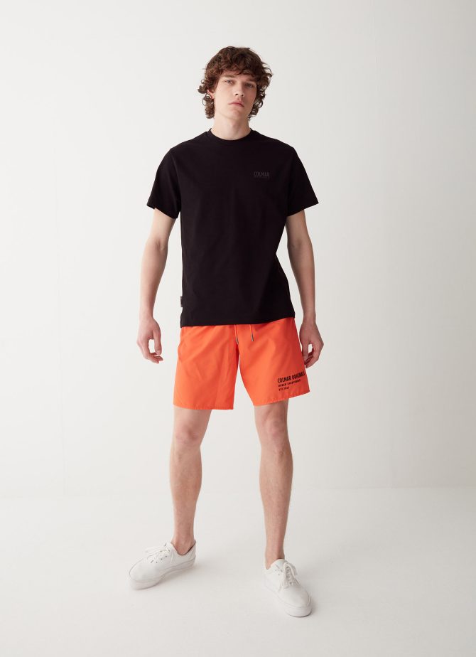 Swimsuit with elasticated waistband and back pocket