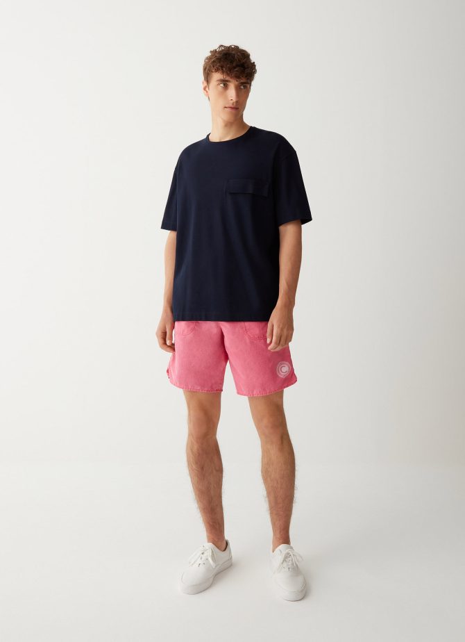 Pre-faded swimsuit with waist adjustment