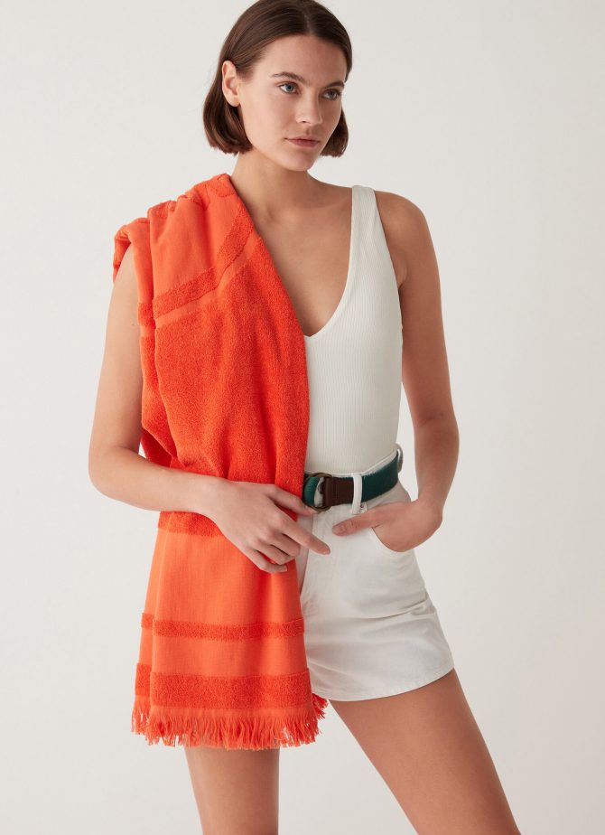 Terry towel with fringing - Image 2
