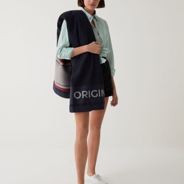 Terry towel with fringing