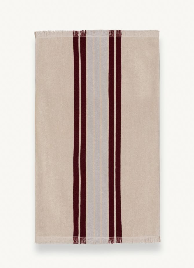 Striped towel in 100% cotton - Image 3