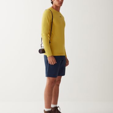Long-sleeved T-shirt in stretch jersey