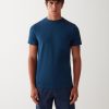 Short-sleeved T-shirt in jersey and merino wool