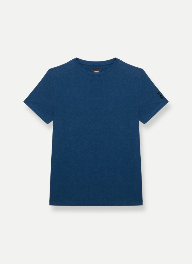 Short-sleeved T-shirt in jersey and merino wool - Image 4