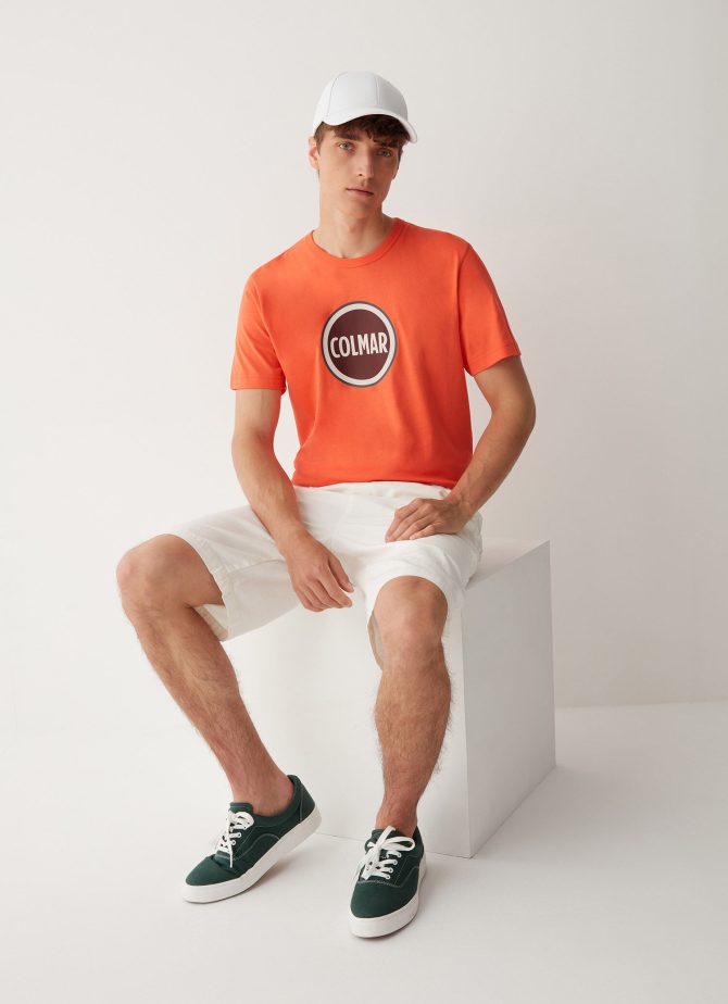 Cotton T-shirt with maxi Colmar logo - Image 3