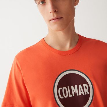 Cotton T-shirt with maxi Colmar logo