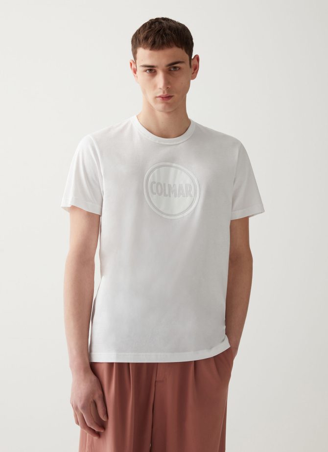 Cotton T-shirt with one-color print - Image 3